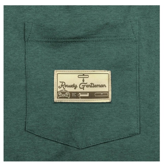 Men’s Rowdy Gentleman Boondockin’ Pocket Tee Shirt XL - Picture 3 of 4
